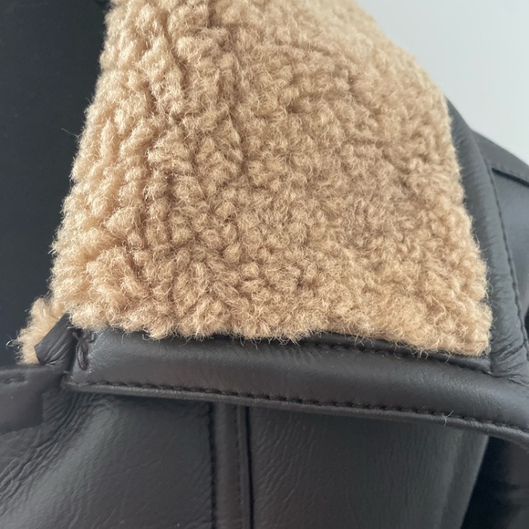 Like new Topshop heavy weight vegan leather coat in medium - Picture 7 of 13